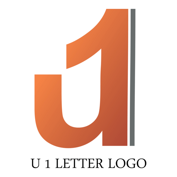 U1 Letter Logo PNG Vector