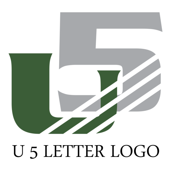 U5 Letter Logo PNG Vector