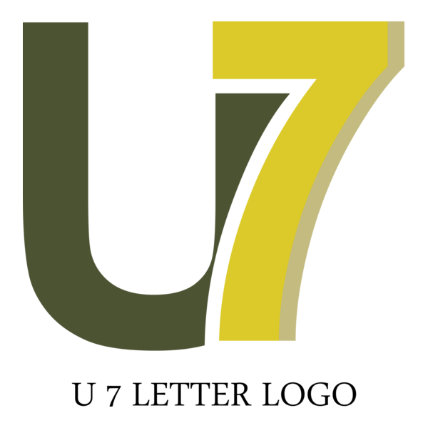 U7 Letter Logo PNG Vector
