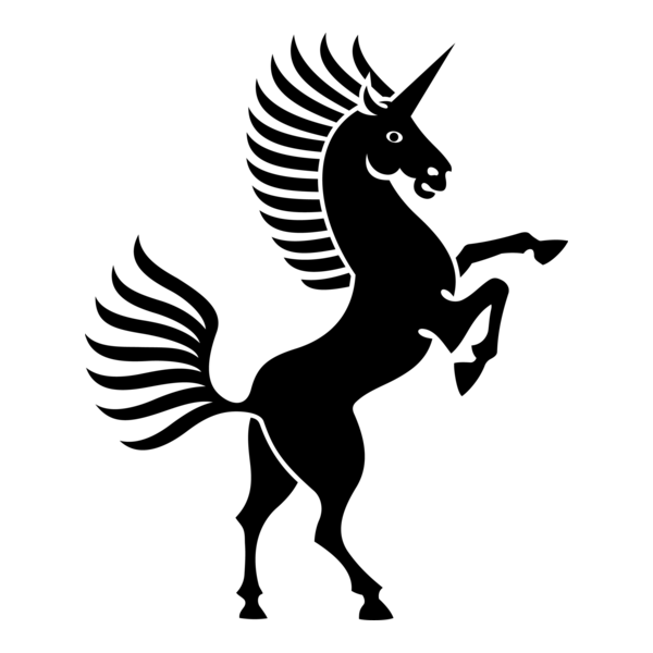 Unicorn Logo PNG Vector