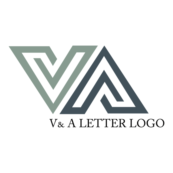 V A Letter Logo PNG Vector