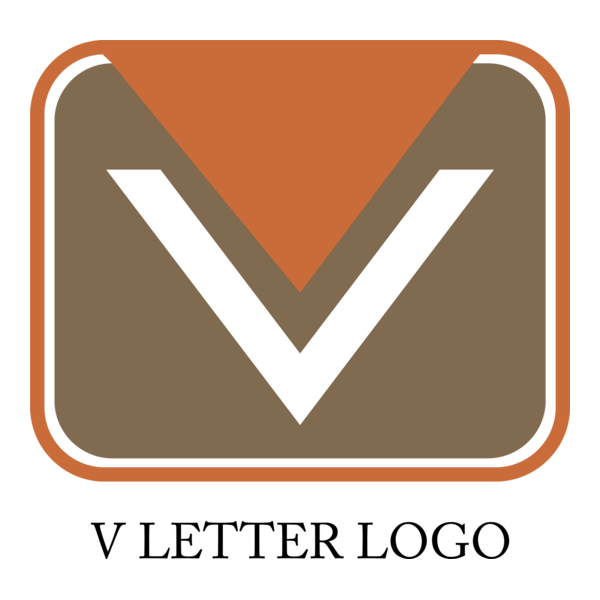 V Alphabet Idea Logo PNG Vector