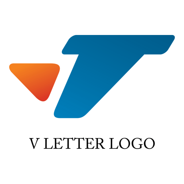 V Alphabet Logo PNG Vector