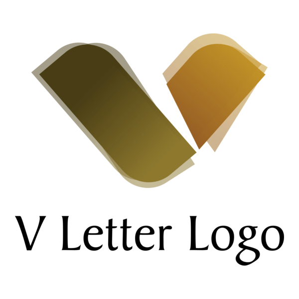 V Letter Alphabets Logo PNG Vector