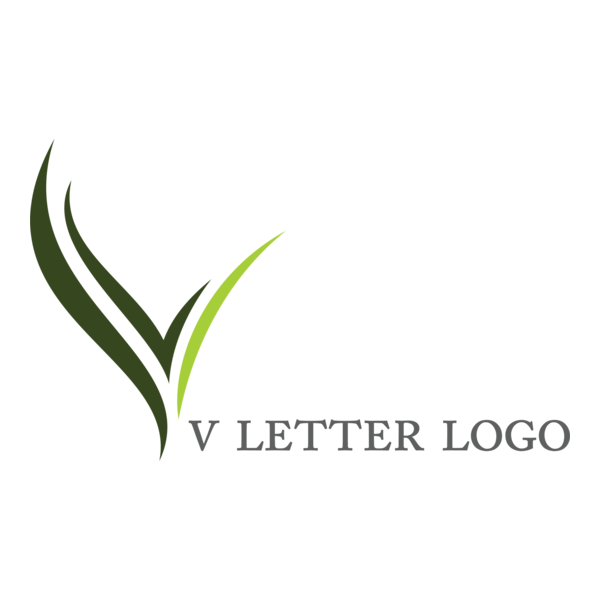 V Letter Design Logo PNG Vector