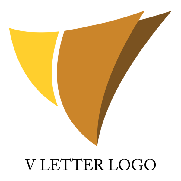 V Letter Design Logo PNG Vector
