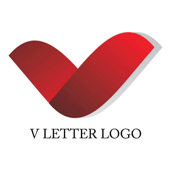 V Letter Design Logo PNG Vector