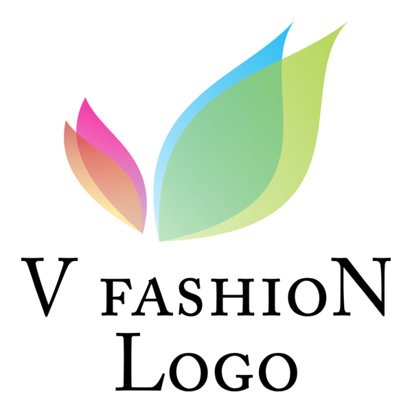 V Letter Fashion Logo PNG Vector