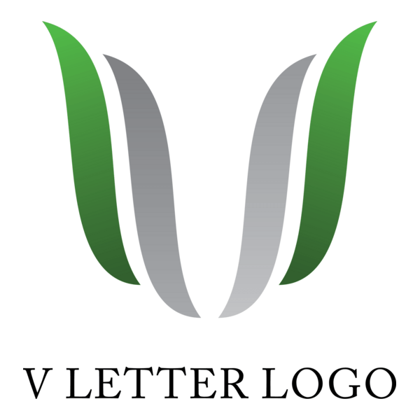 V Letter Logo PNG Vector