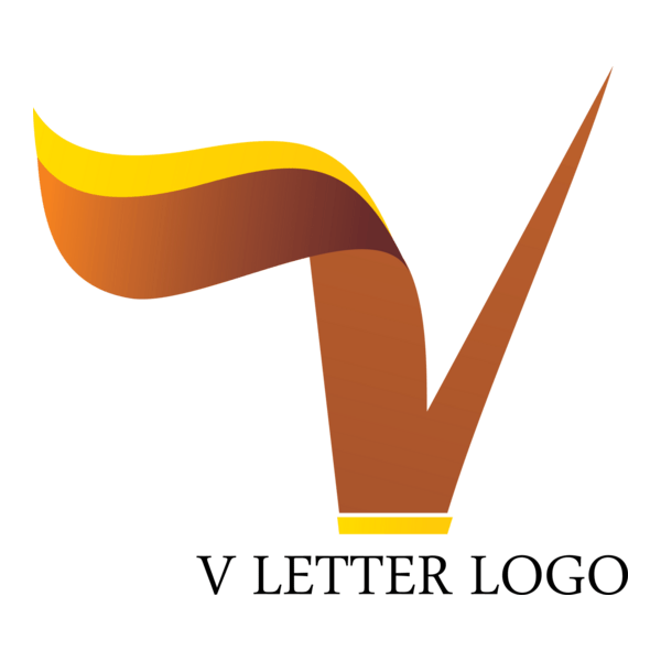 V Letter Logo PNG Vector
