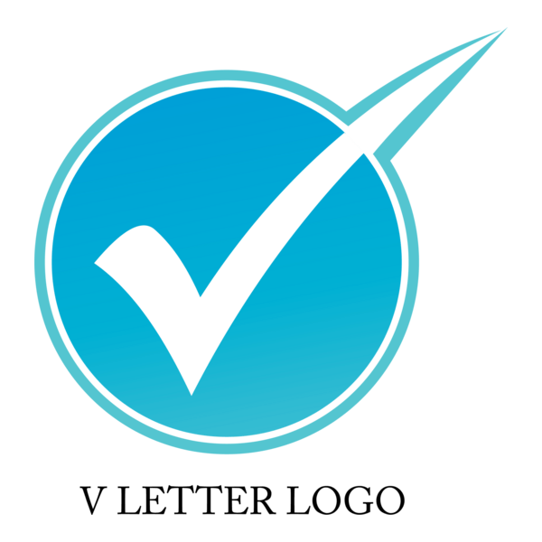 V Tick Idea Logo PNG Vector