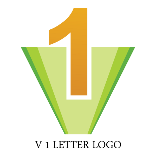 V1 Letter Logo PNG Vector