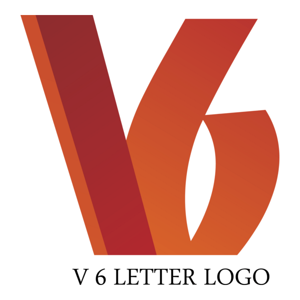 V6 Letter Logo PNG Vector