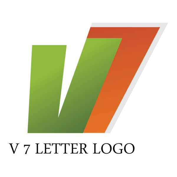 V7 Letter Logo PNG Vector