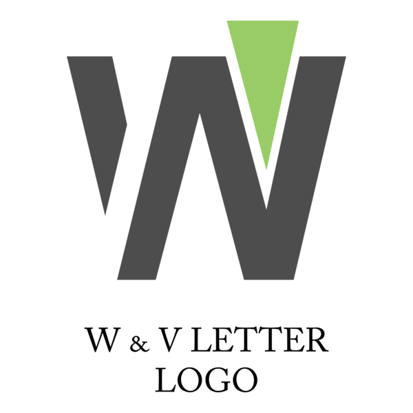 W V Letter Logo PNG Vector