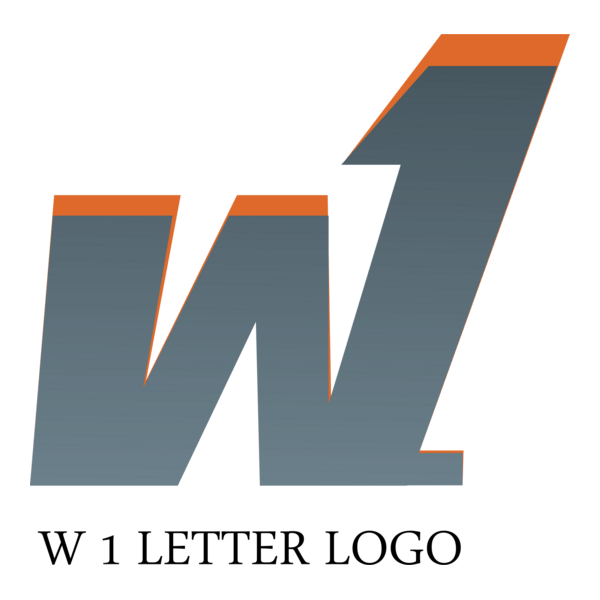 W1 Letter Logo PNG Vector