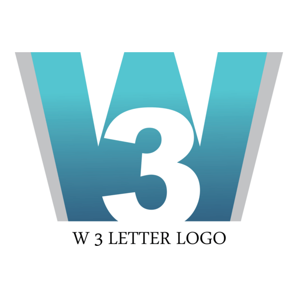 W3 Letter Logo PNG Vector