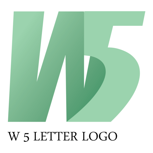 W5 Letter Logo PNG Vector
