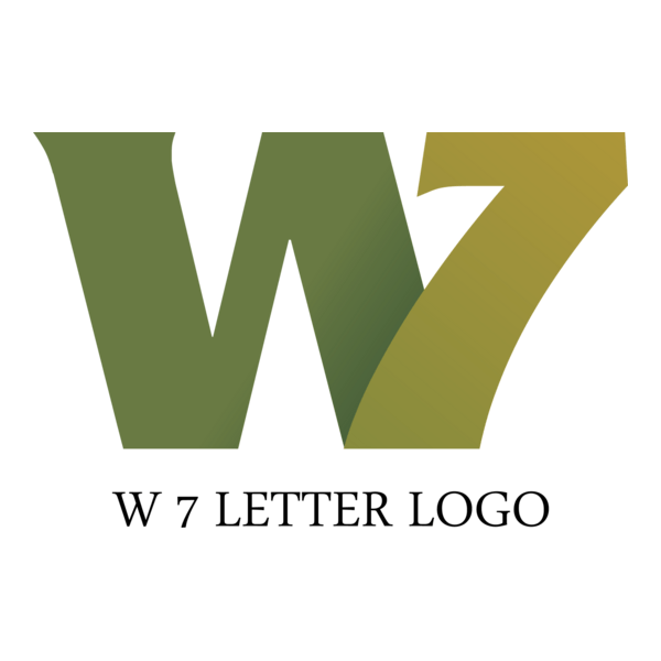 W7 Letter Logo PNG Vector