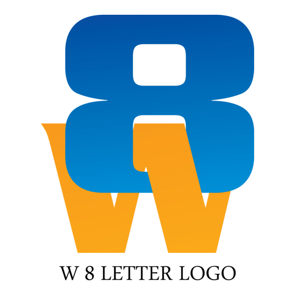 W8 Letter Logo PNG Vector
