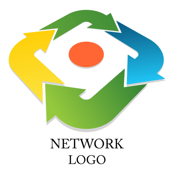 Web Network Connection Logo PNG Vector