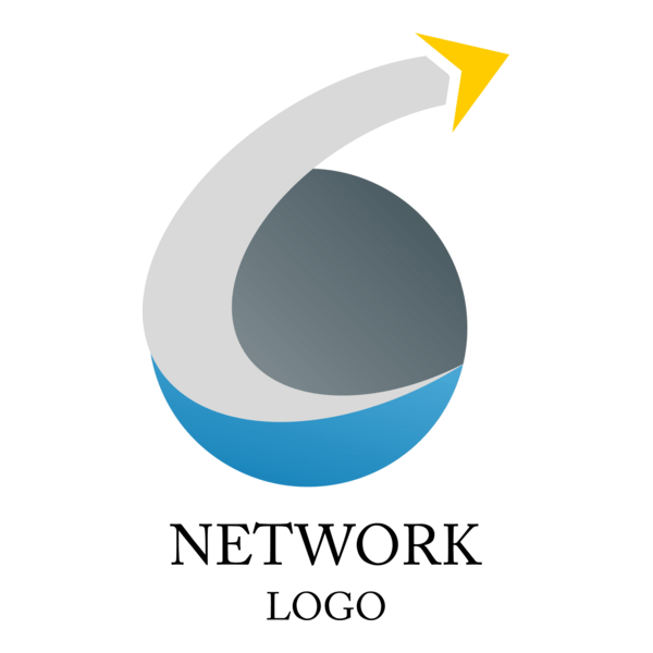 Web Network Globe Logo PNG Vector