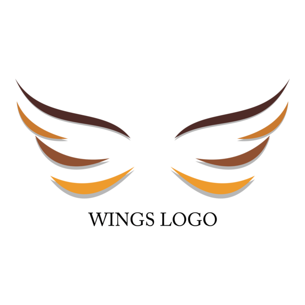 Wings Design Logo PNG Vector