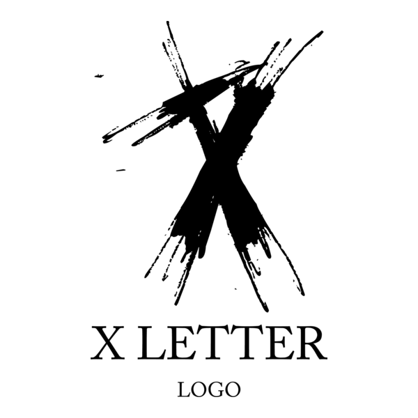 X Alphabet Letter Logo PNG Vector