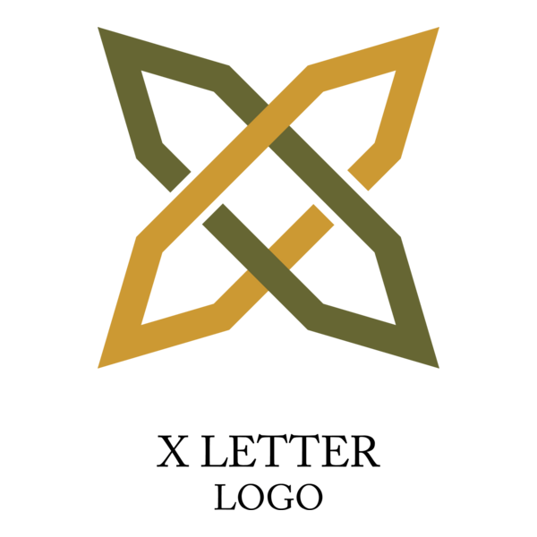 X Arrow Letter Logo PNG Vector