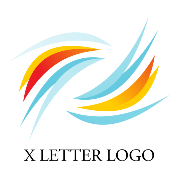 X Letter Logo PNG Vector