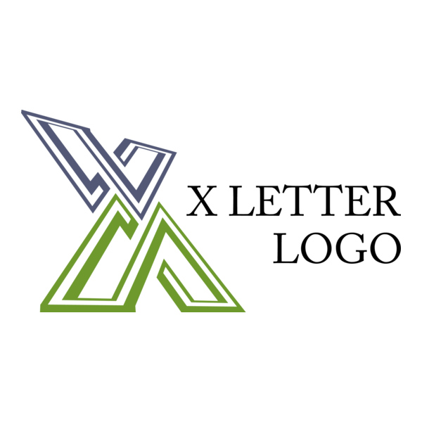 X M Letter Alphabets Logo PNG Vector