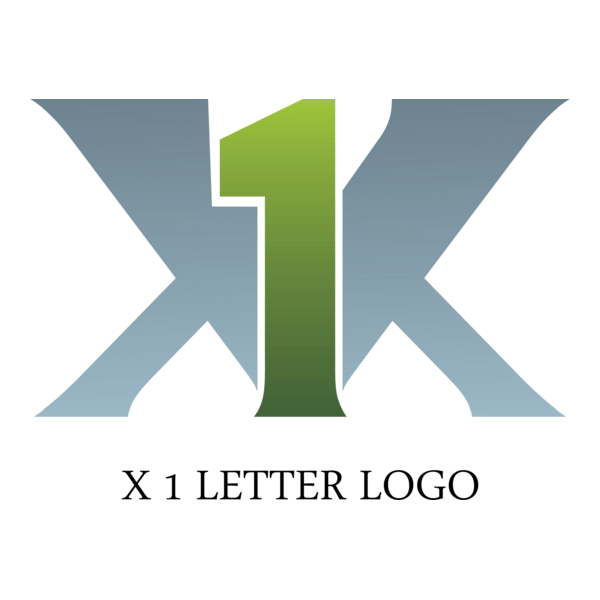 X1 Letter Logo PNG Vector