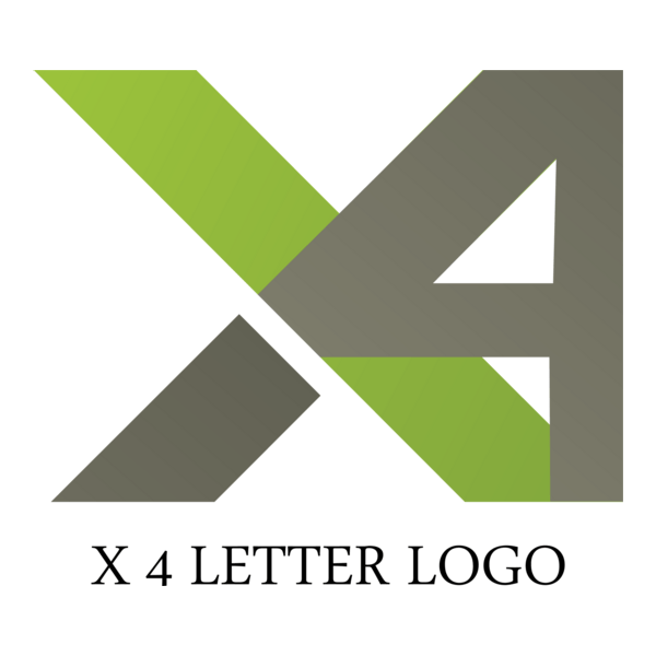 X4 Letter Logo PNG Vector