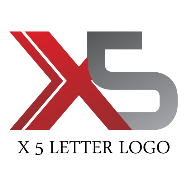 X5 Letter Logo PNG Vector