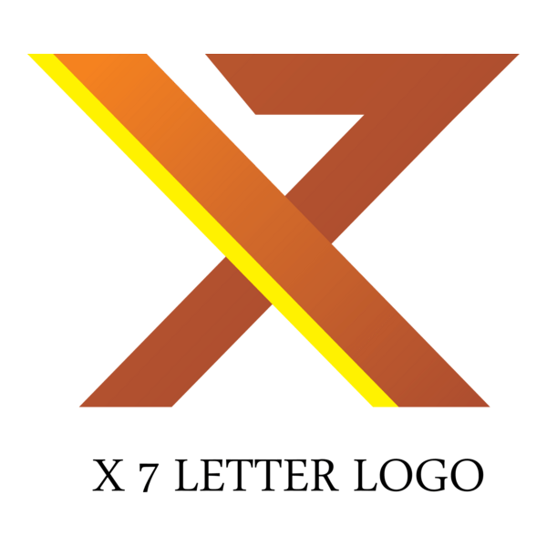 X7 Letter Logo PNG Vector