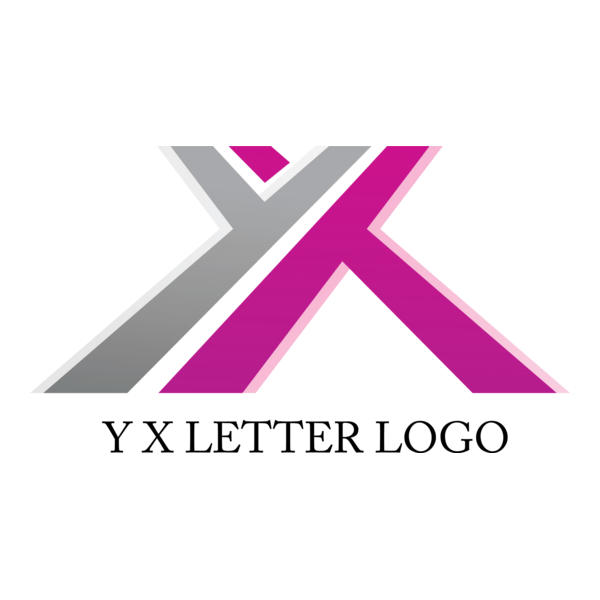 Y X Alphabet Design Logo PNG Vector