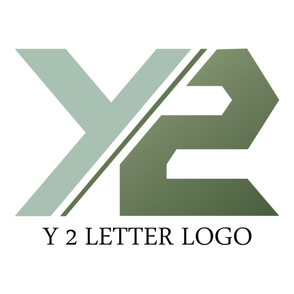 Y2 Letter Logo PNG Vector
