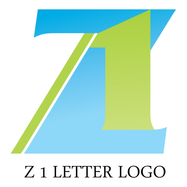 Z1 Letter Logo PNG Vector