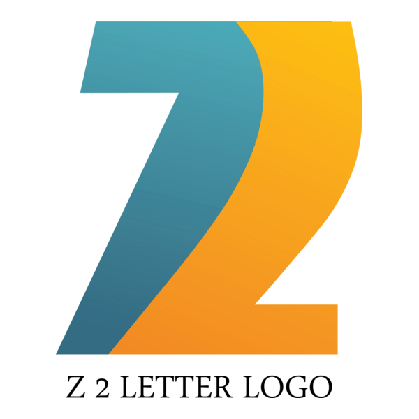 Z2 Letter Logo PNG Vector