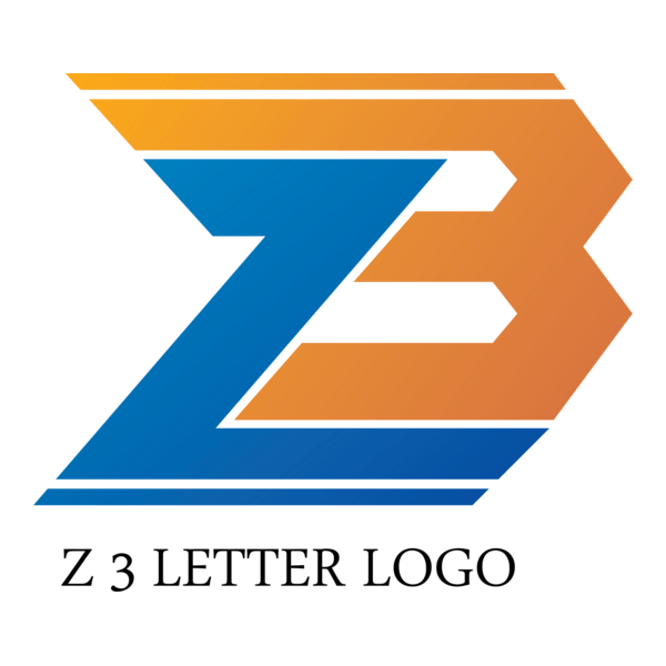 Z3 Letter Logo PNG Vector