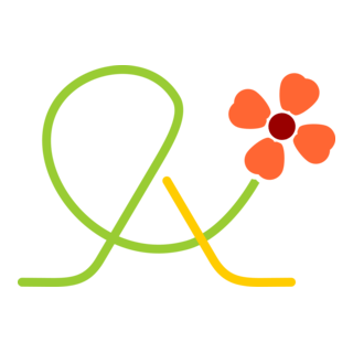 A Flower Logo PNG Vector