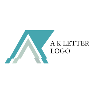 A K Letter Logo PNG Vector