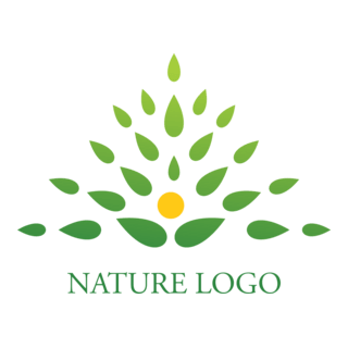 A Letter Nature Logo PNG Vector