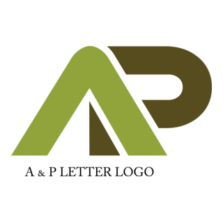 A P Letter Logo PNG Vector