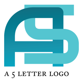 A5 Letter Design Logo PNG Vector