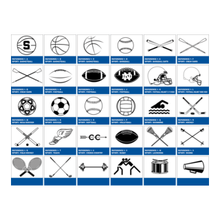 all sports equipment Logo PNG Vector