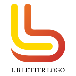 Alphabet L B Design Logo PNG Vector