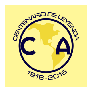 América Centenario de Leyenda Logo PNG Vector