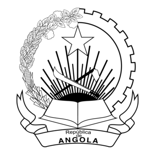 Angola Coat of Arms BW Logo PNG Vector