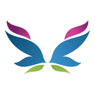 Art Butterfly Logo PNG Vector